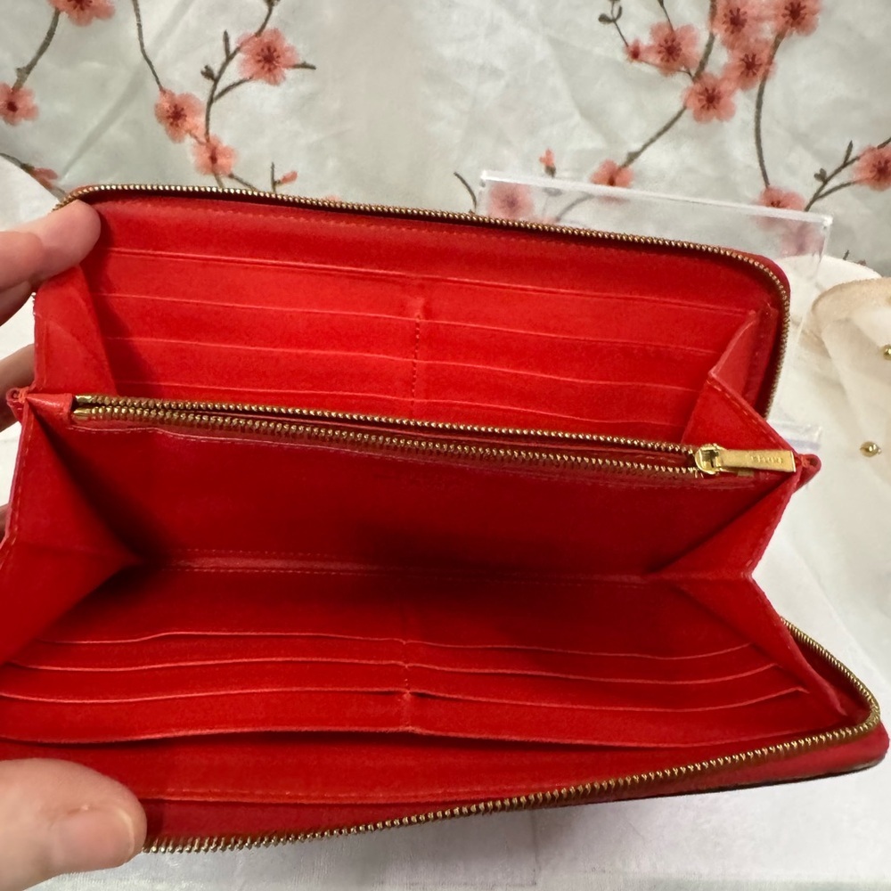 Celine Red Leather Women's wallet/cluch - Picture 2 of 8